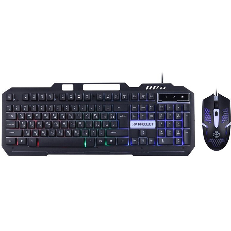ست کیبورد موس گیمینگ ایکس پی  XP-11400N با بک لایت