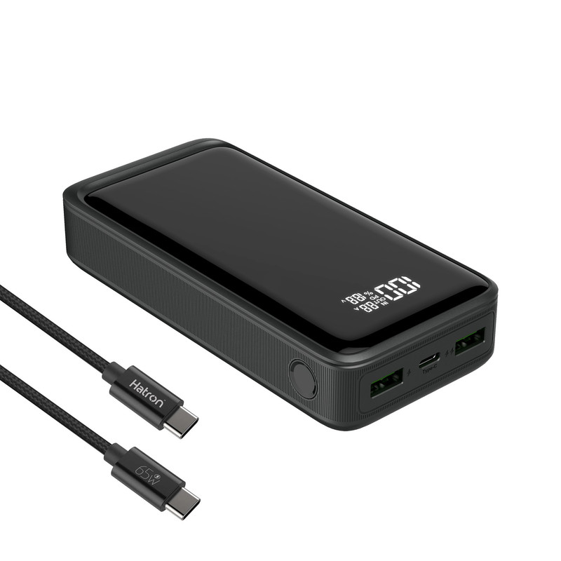 پاوربانک 100 وات هترون مدل HPB2055G 20000MAH