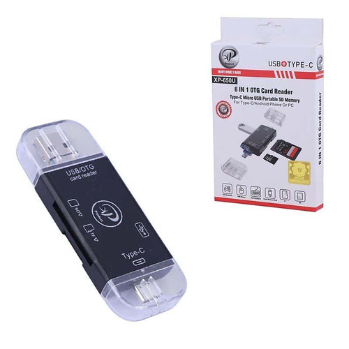 رم ریدر همه کاره USB ،Type-C و MicroUSB ایکس پی مدل XP PRODUCT XP-650U